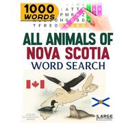 All Animals of Nova Scotia - Word Search: Large Print