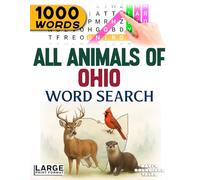 All Animals of Ohio - Word Search: Large Print