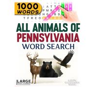 All Animals of Pennsylvania - Word Search: Large Print