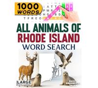 All Animals of Rhode Island - Word Search: Large Print
