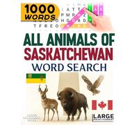 All Animals of Saskatchewan - Word Search: Large Print