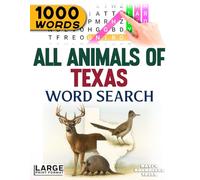 All Animals of Texas - Word Search: Large Print