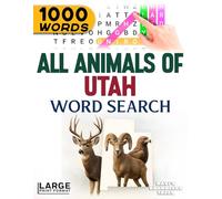 All Animals of Utah - Word Search: Large Print