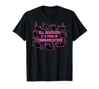 all Behavior Is A Form of Communication Cats ABA Therapist Maglietta