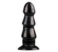 Dildo 3 Volumi 17 cm - Nero