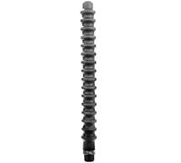All black mega ripple doccia anale in silicone 28.5cm