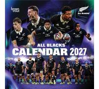 All Blacks, calendario mensile da parete quadrato 2027, 30,5 x 61 cm (appeso)