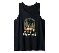all Booked for Christmas Cozy Holiday Book Lover Graphic Canotta