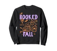 all Booked for Fall Bookish Reader Autumn Halloween Books Felpa