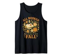 all Booked for Fall Cozy Reader Autumn Books & Pumpkin Canotta