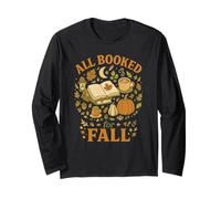 all Booked for Fall Cozy Reader Autumn Books & Pumpkin Maglia a Manica