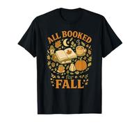 all Booked for Fall Cozy Reader Autumn Books & Pumpkin Maglietta