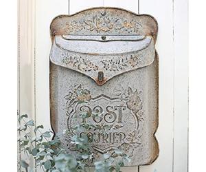 All Chic Casella della posta Cassetta postale Montaggio a parete Scatole postali per esterni Vintage Cassette postali/Montaggio a parete Esterno Stile antico Giardino Decorazione esterna