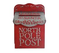 All Chic Cassetta delle lettere di Natale da appendere alla parete di Babbo Natale Cassetta delle lettere per esterni Cassetta della posta decorazioni natalizie da parete per interni