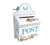 All Chic Cassetta postale vintage cassetta postale bianca per montaggio a parete per esterno cassetta postale cassette postali/montaggio a parete esterno stile antico decorazione per la casa cassetta