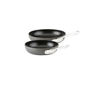 All-Clad 2100090557 E785S264 HA1 Hard Anodizzato Antiaderente Pentole Cassaforte PFOA Free 8 20 Inch Friggere Pan Set di Pentole, 2 Pezzi, Nero, Alluminio