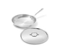 All-Clad 8701005165 - Padella in acciaio INOX, con coperchio, colore: Argento
