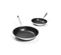 All-Clad D3 Pro - Set di pentole antiaderenti a 3 strati, 20,3 e 25,4 cm