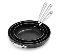 all-clad HA1 antiaderente, set di 3 padelle con manico lungo, 20,3 cm, 25,4 cm e 30,5 cm