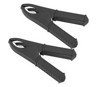 All Copper Battery Test Clips 100mm | PVC Insulated Alligator Clips for Electrical Circuits/Car Batteries/Electronics | 100A Current, 20mm Opening, Coated Brass (Black)