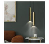 All Copper Bedroom at The Head of A Bed with Modern Simple Bar Hanging Line Spot Light Background Wall Long Light (Color : B-Walllamp100CM Size : Neutrallight) (B droplight120cm)