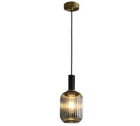 all Copper Creative Lantern Shaped Chandelier, E27/E26 Base Hand Blown Glass Adjustable Hanging Light Fixture, European Style Minimalist Living Room, Bedside, Restaurant Pendant Lamp(A)
