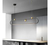 All Copper Dining Room Long Chandelier Modern And Simple Minimalist Postmodern Long Dining Room Kitchen Pendant Light