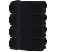 All Design Towels Asciugamani neri ad asciugatura rapida, 100% cotone turco, altamente assorbenti, perfetti per bagno, cucina, ospiti, piscina, palestra, campeggio, viaggi, dormitorio universitario,