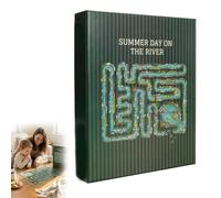 All-Edge Jigsaw Challenge - Ogni pezzo è una sfida, Giornata d'estate sul River Edge Piece Puzzle, Puzzle unico per adulti e bambini, divertente e impegnativo per il tempo in famiglia