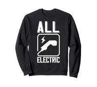 all Electric Supercharge - per Auto Elettriche A Ventola Felpa