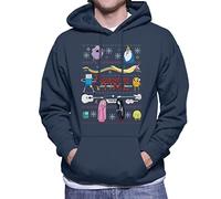 All+Every Adventure Time Christmas Characters Montage Men's Hooded Sweatshirt