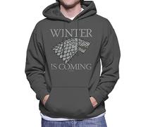 All+Every Game of Thrones House Stark Winter is Coming Men's Hooded Sweatshirt