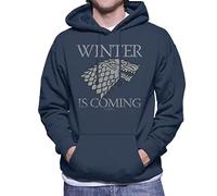 All+Every Game of Thrones House Stark Winter is Coming Men's Hooded Sweatshirt