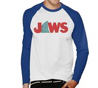 All+Every Jaws Shark Fin Logo Men's Baseball Long Sleeved T-Shirt