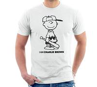 All+Every Peanuts I Am Charlie Brown Black Text Men's T-Shirt