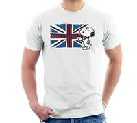 All+Every Peanuts Snoopy Union Jack And Tea Men's T-Shirt