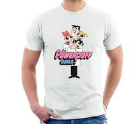 All+Every Powerpuff Girls with Professor Utonium Men's T-Shirt