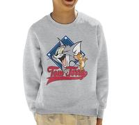 All+Every Tom And Jerry Classic Baseball Field Logo Kid's Sweatshirt
