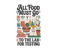 All Food Must Go To The Lab For Testing Notebook: Funny Food Science Humor Journal | 6x9 Lined Notebook for Chemistry Lovers, Foodies, and Culinary ... Pages Retro Boho Kitchen Science Stationery