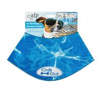 All for Paws bandana con scritta"Chill Out" Blu