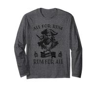 All For Rum For All Pirate Barbanera Parla come un Pirate Day Maglia a Manica