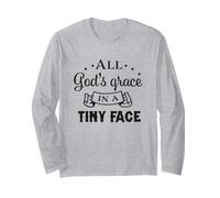 all God's Grace in A Tiny Face Christian Bibbia Verse Maglia a Manica