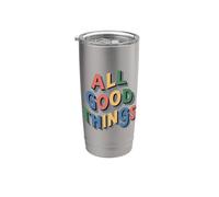 All Good Things Multicolore Bicchiere termico in acciaio inox doppia parete