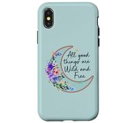 All Good Things Wildflowers Moon - Decorazione ispiratrice per la casa Custodia per iPhone X/XS