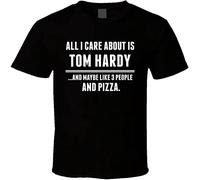 all I Care About Is Tom Hardy Funny Celebrity T Shirt Men's Male Black XXL