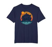 all I Need Are Some Tasty Waves Retro Surf Citazione Maglietta, Uomo Taglie Grandi, Navy, 6X Tall