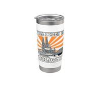 All I Need Is Cologne": design alla moda con Domino di Colonia Bicchiere termico in acciaio inox doppia parete