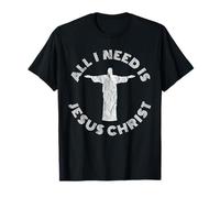 all I Need Is Jesus Christ - v2 Vintage Maglietta