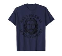 all I Need Is Jesus Christ - v3 Vintage Maglietta