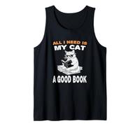 all I Need is My Cat And a Good Book to Read for Cats Lovers Canotta